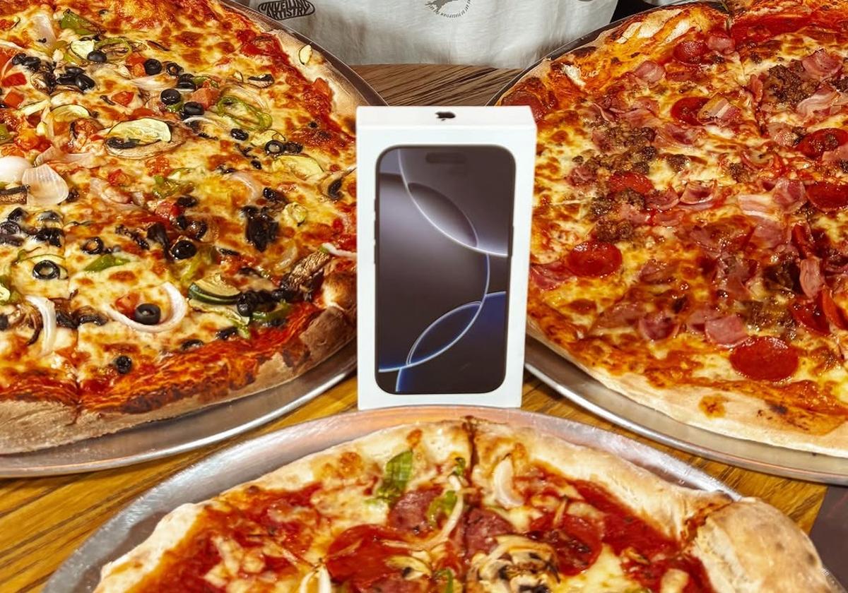 Esta pizzería de Cádiz repartirá 100 pizzas gratis y iPhone 16 pro