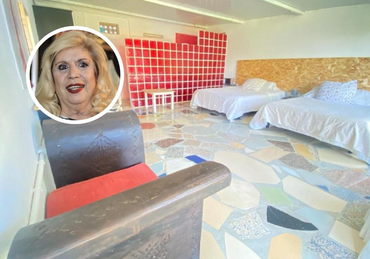 Imagen del interior de la vivienda de María Jiménez en Chipiona