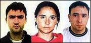 Fernando García Jodrá, Nerea Bengoa y Unai López Ocáriz, los tres «liberados» de ETA detenidos hoy
