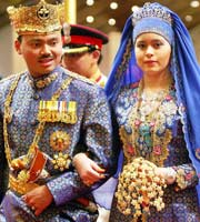 Suntuosa boda del príncipe heredero de Brunei