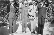De izquierda a derecha, Dámaso Alonso, Luis Cernuda, Federico García Lorca y Vicente Aleixandre
