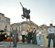 La estatua fue homenajeada el pasado jueves por los burgaleses