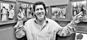 Ninetto Davoli se señala en sendas fotografías expuestas en el Círculo de Bellas Artes