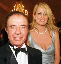 Cecilia Bolocco dice que sigue enamorada de Carlos Menem