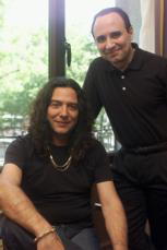 VÍCTOR INCHAUSTI  Tomatito y Michel Camilo, ayer en un céntrico hotel de la capital