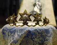 Diadema de la Inmaculada de la capilla de las esclavas./RAÚL DOBLADO