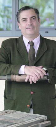 Ramón González de Echávarri, en las dependencias de ABC. KAKO RANGEL