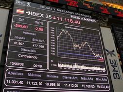 El Ibex 35 ha bajado de los 11.000 puntos. /ARCHIVO