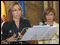 La ministra de Defensa, Carmen Chacón junto a  la de Agricultura, Elena Espinosa, durante el anuncio del despliegue inmediato de un avión de patrulla marítima P3-Orión