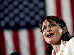 Sarah Palin durante un discurso en California. /AP
