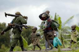 Fuertes combates al norte de Goma causan el pánico entre 60.000 civiles desplazados