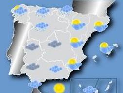Temperaturas con pocos cambios en Baleares, Canarias, Andalucía y Extremadura. En el resto, mínimas en ligero o moderado ascenso, y máximas sin cambios o en ligero ascenso. /Canal Meteo