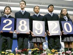 El primer premio otorga dos millones de euros al 28.920, que ha caído en Llodio, Álava. / Efe
