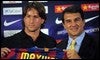 Laporta, en la presentación de Maxwell, único fichaje del Barça hasta el momento