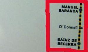 Metro confunde el nombre de dos estaciones de la línea 6