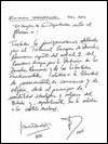 Documento manuscristo por el diputado de ERC Joan Tardá y también firmado por el socialista Luis Tomás