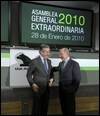 Miguel Blesa y Rodrigo Rato, durante la Asamblea /EFE