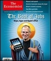 Portada de The Economist  con «el libro de Jobs»/ The Economist