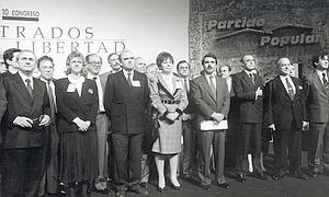 Aznar reúne en Sevilla a su primera ejecutiva del PP