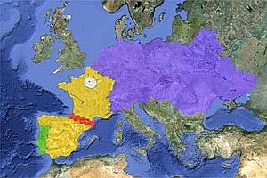 El mapa de Europa a lo Marge Simpson