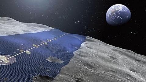 Japoneses quieren cubrir la Luna de placas solares
