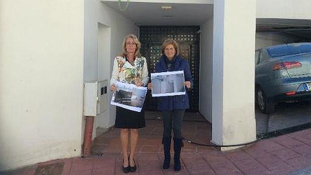 García Gálvez y Oña, frente al centro acabado y sin abrir desde 2012 / ABC