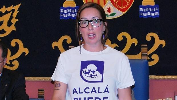 La portavoz de Alcalá Puede, Jesica Garrote/A.M.