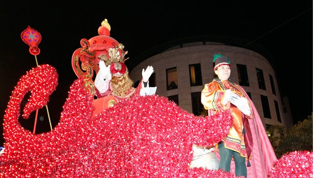 El Rey Gaspar, durante la Cabalgata de 2015