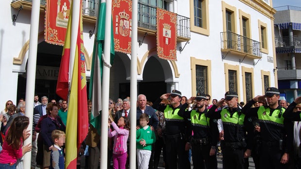 Homenaje a la bandera andaluza en 2015