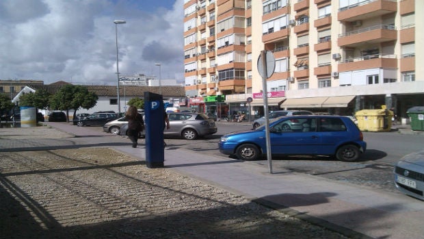 Máquina de la ORA en el centro de Jerez