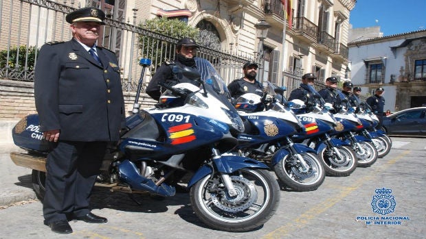 Unidad de motos de la Policía Nacional