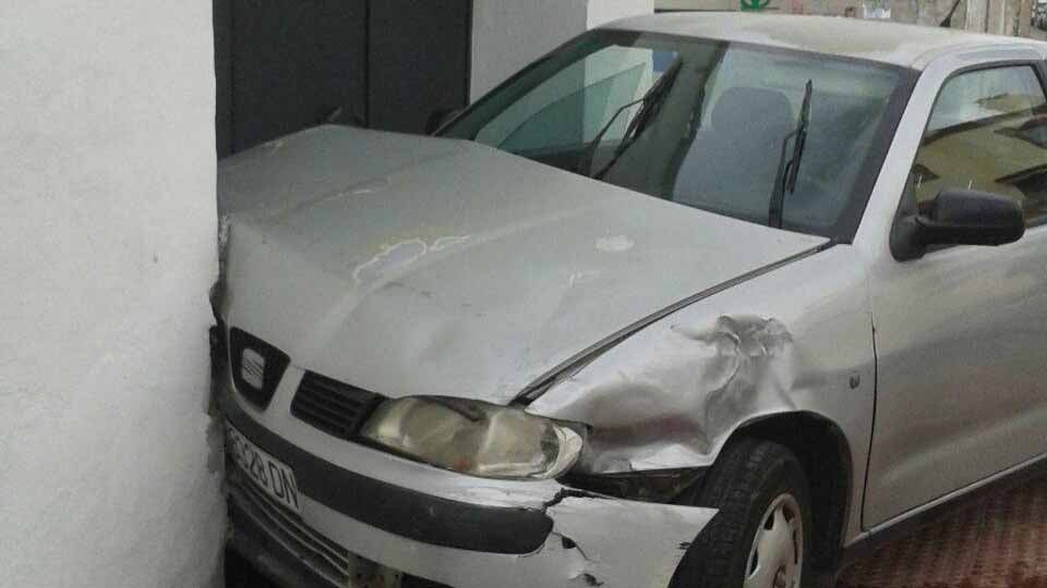 Uno de los accidentes que se producen en este peligroso cruce