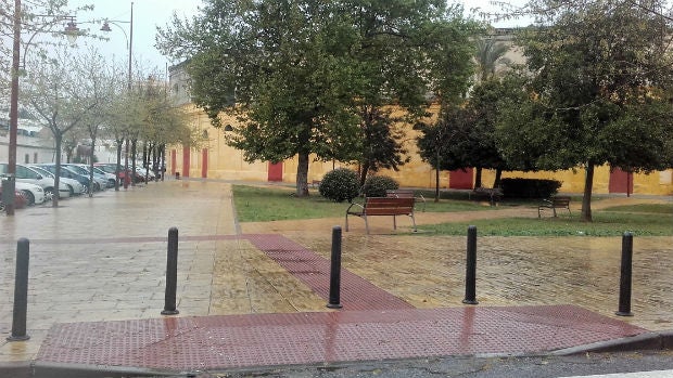 Alrededores de la plaza de toros esta mañana