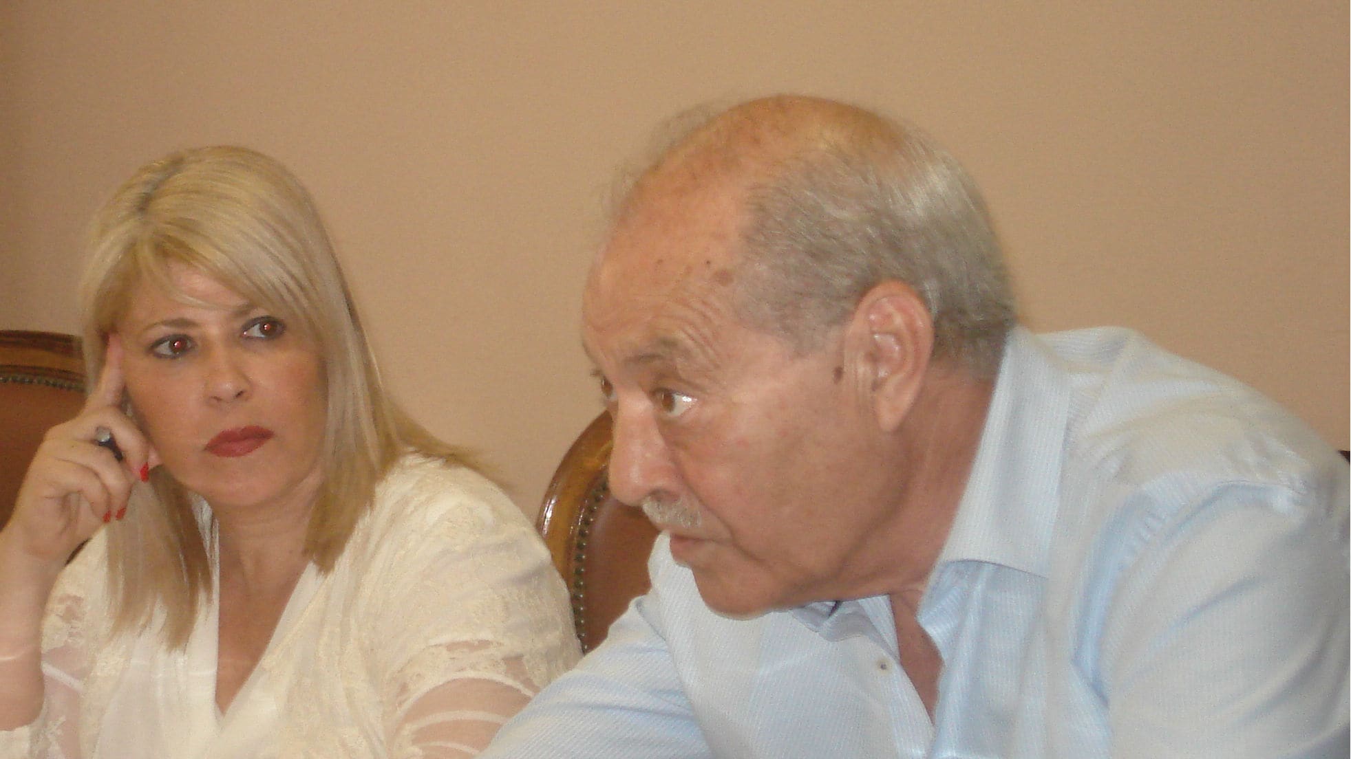 Mamen Sánchez y Jorge Ramos en la reunión mantenida en el Ayuntamiento