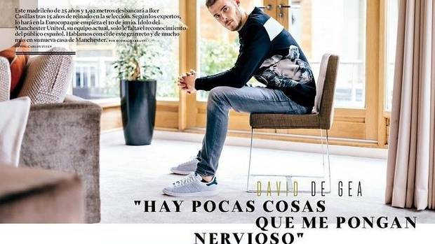 David de Gea posa para la revista XL Semanal.