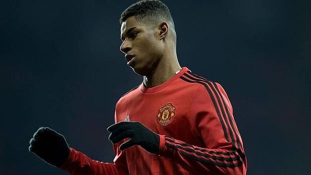 Marcus Rashford, jugador del Manchester United.