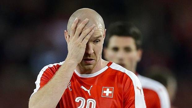 Senderos, durante un partido con su selección.