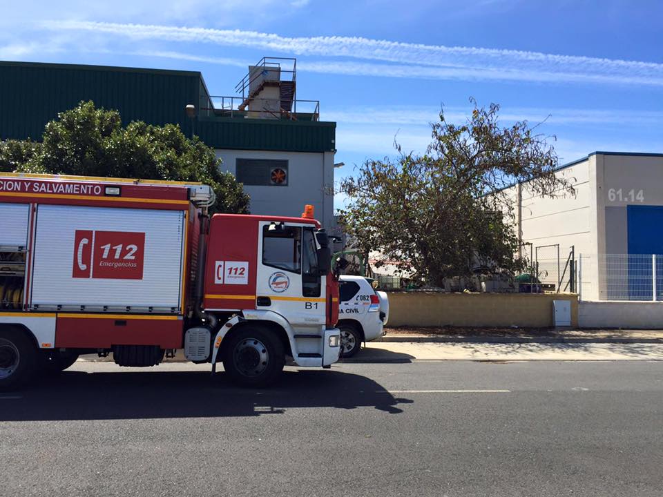 Registran una fuga de amoniaco al desmantelar unas cámaras frigoríficas en Ayamonte