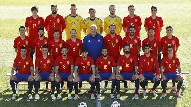 Plantilla Selección Española de Fútbol para la Euro 2016