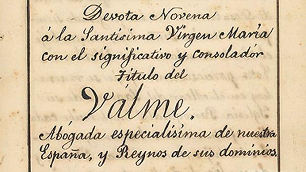 Detalle del manuscrito del XIX hallado