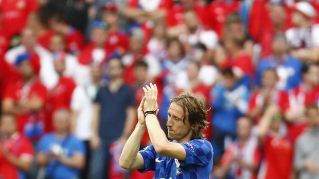 Modric es sustituido en su último partido.