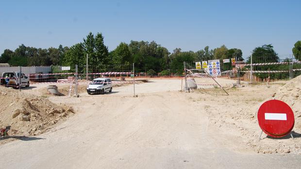 Obras entre Entrenúcleos y la carretera de Bellavista