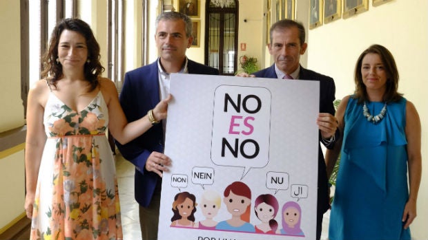 Presentación de la campaña contra las agresiones sexuales en Málaga