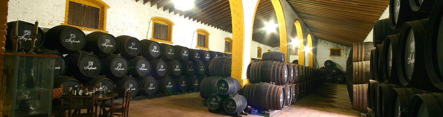 Imagen de las Bodegas Infante emplazadas en la localidad de la Palma del Condado