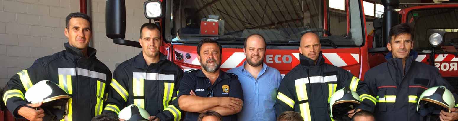 Parte de la plantilla de los bomberos de Utrera/ G.P.