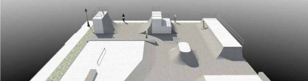 El diseño de la nueva plaza de patinaje que tendrá Utrera