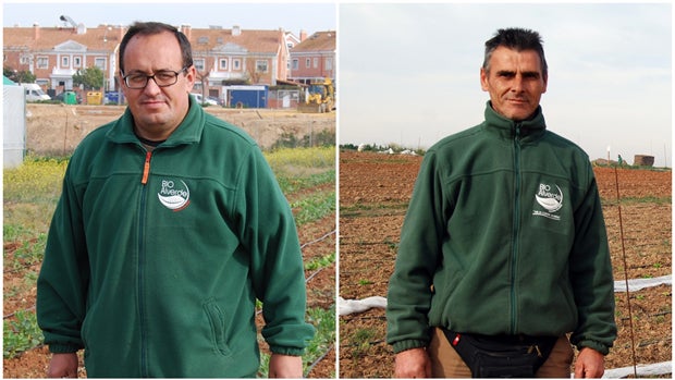 Benjamín García y Rafael Casado, trabajadores de Bioalverde