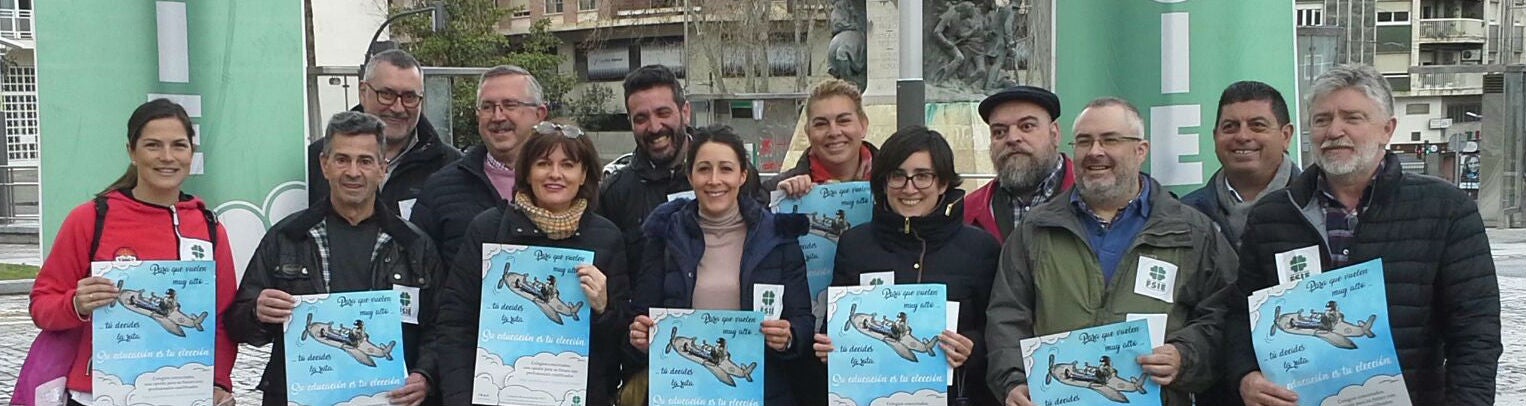 Representantes de la educación concertada durante un acto informativo en Jaén.