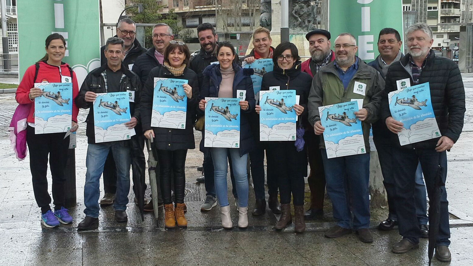 Representantes de la educación concertada durante un acto informativo en Jaén.