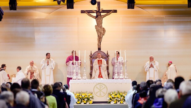 Momento de la beatificación de los 115 Mártires de Almería